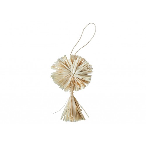 Natural Pom Pom + Tassel Ornamenten