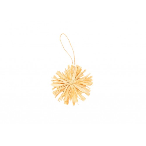 Mustard Pom Pom Ornament